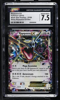 Rayquaza EX Shiny Rayquaza EX Box 2015 Black Star Promos #XY69 CGC 7.5-1