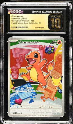 Charmander First Partner Illus. Collection S1 2026 Black Star Promos #038 CGC PRISTINE 10-1