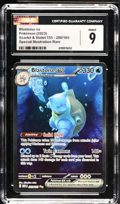 Blastoise ex Special Illustration Rare 2023 Scarlet & Violet 151 #200/165 CGC 9-1