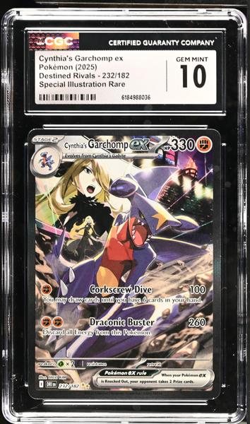 Cynthia's Garchomp ex Special Illustration Rare 2025 Destined Rivals #232/182 CGC 10