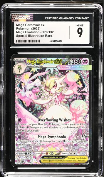 Mega Gardevoir ex Special Illustration Rare 2025 Mega Evolution #178/132 CGC 9