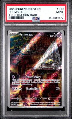 Drowzee 2023 Pokemon Svi En-Scarlet & Violet Illustration Rare #210 PSA 9-1