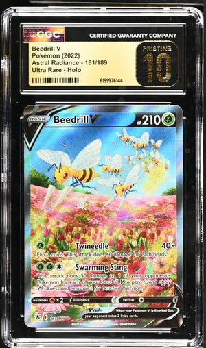 Beedrill V Ultra Rare, Holo 2022 Astral Radiance #161/189 CGC PRISTINE 10