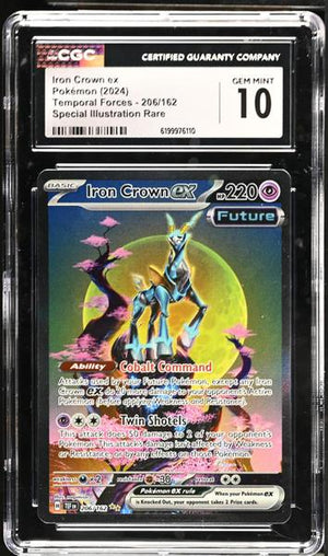 Iron Crown ex Special Illustration Rare 2024 Temporal Forces #206/162 CGC 10