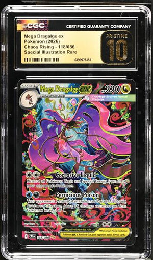 Mega Dragalge ex Special Illustration Rare 2026 Chaos Rising #118/086 CGC PRISTINE 10