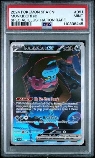 Munkidori Ex 2024 Pokemon Sfa En-Shrouded Fable Special Illustration Rare #091 PSA 9