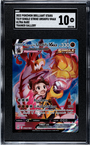 Single Strike Urshifu Vmax 2022 Pokemon Brilliant Stars Ultra Rare Trainer Gallery #TG19 SGC 10