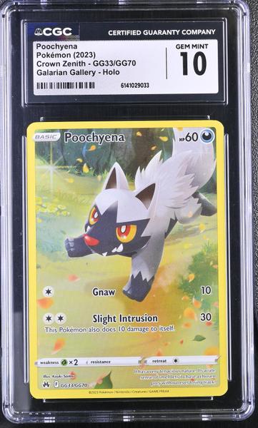 Poochyena Galarian Gallery, Holo 2023 Crown Zenith #GG33/GG70 CGC 10-1
