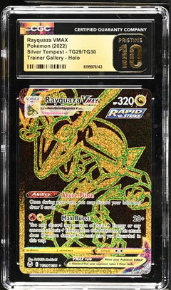 Rayquaza VMAX Trainer Gallery, Holo 2022 Silver Tempest #TG29/TG30 CGC PRISTINE 10-1