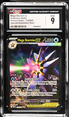 Mega Starmie ex Special Illustration Rare 2026 Perfect Order #118/088 CGC 9-1