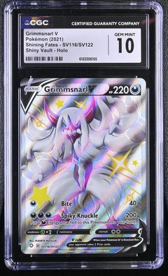 Grimmsnarl V Shiny Vault, Holo 2021 Shining Fates #SV116/SV122 CGC 10-1