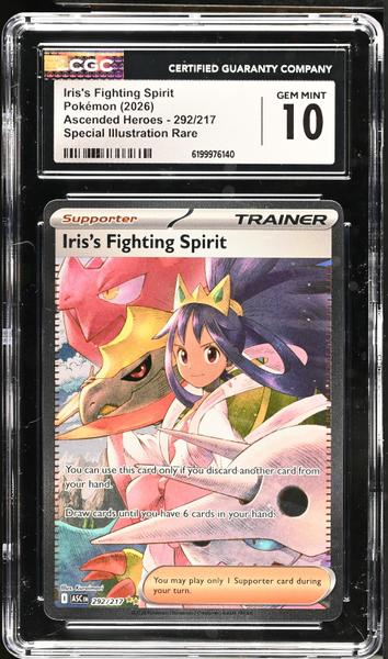 Iris's Fighting Spirit Special Illustration Rare 2026 Ascended Heroes #292/217 CGC 10