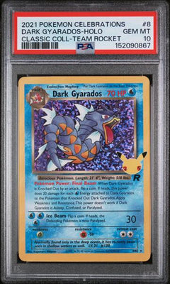Dark Gyarados-Holo 2021 Pokemon Celebrations Classic Collection Team Rocket #8 PSA 10-1