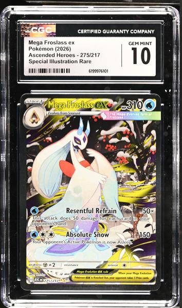 Mega Froslass ex Special Illustration Rare 2026 Ascended Heroes #275/217 CGC 10-1