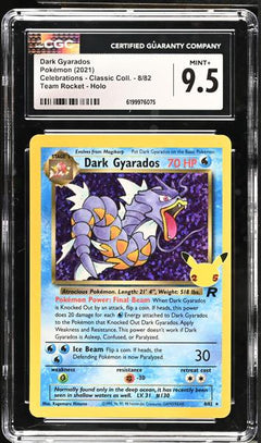 Dark Gyarados Team Rocket, Holo 2021 Celebrations - Classic Coll. #8/82 CGC 9.5-1