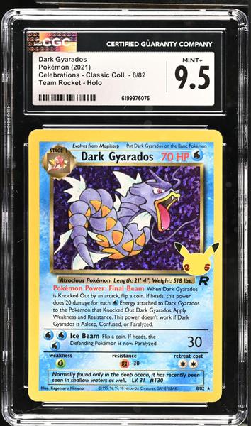 Dark Gyarados Team Rocket, Holo 2021 Celebrations - Classic Coll. #8/82 CGC 9.5-1