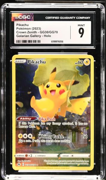 Pikachu Galarian Gallery, Holo 2023 Crown Zenith #GG30/GG70 CGC 9-1