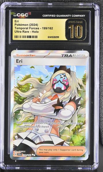 Eri Ultra Rare, Holo 2024 Temporal Forces #199/162 CGC PRISTINE 10