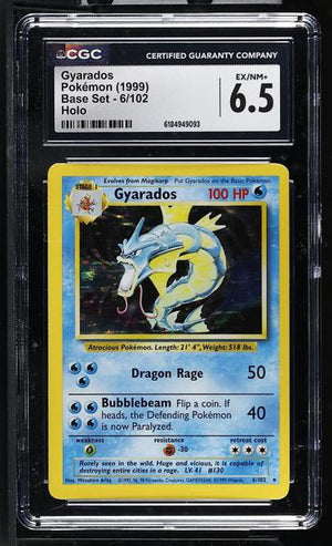 Gyarados Holo 1999 Base Set #6/102 CGC 6.5