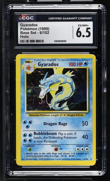 Gyarados Holo 1999 Base Set #6/102 CGC 6.5-1