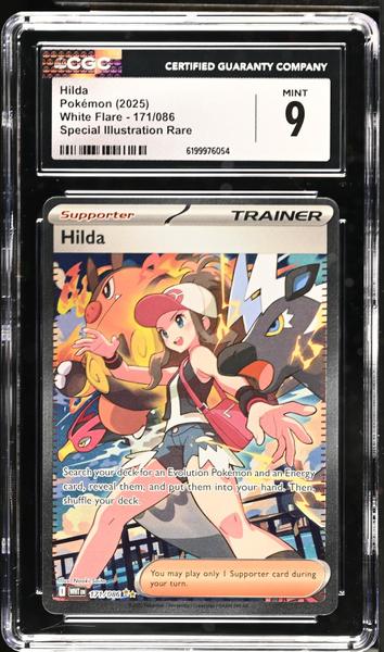 Hilda Special Illustration Rare 2025 White Flare #171/086 CGC 9-1
