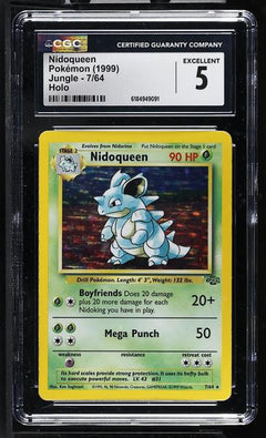 Nidoqueen Holo 1999 Jungle #7/64 CGC 5-1