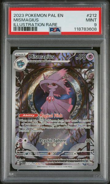 Mismagius 2023 Pokemon Pal En-Paldea Evolved Illustration Rare #212 PSA 9-1