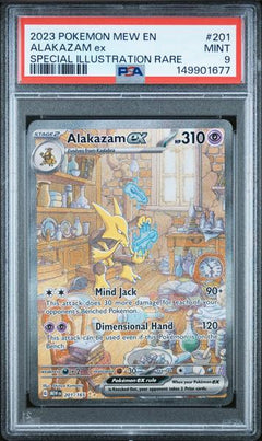 Alakazam Ex 2023 Pokemon Mew En-151 Special Illustration Rare #201 PSA 9-1