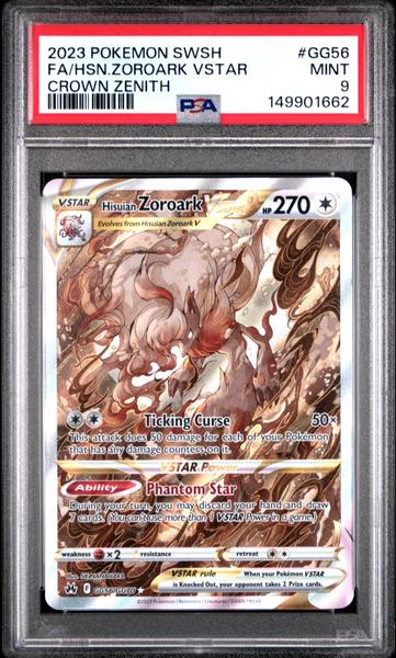 Fa/Hsn.Zoroark Vstar 2023 Pokemon Sword And Shield Crown Zenith Crown Zenith #GG56 PSA 9-1
