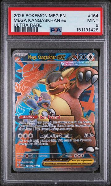 Mega Kangaskhan Ex 2025 Pokemon Meg En-Mega Evolution Ultra Rare #164 PSA 9-1