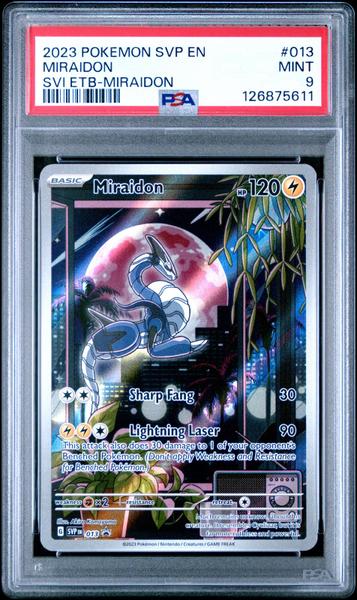 Miraidon 2023 Pokemon Svp En-Sv Black Star Promo Svi Etb-Miraidon #013 PSA 9-1