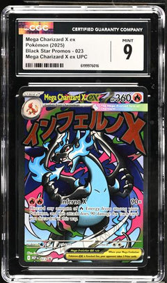 Mega Charizard X ex Mega Charizard X ex UPC 2025 Black Star Promos #023 CGC 9-1