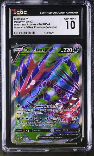Eternatus V Eternatus VMAX Premium Collection 2020 Black Star Promos #SWSH044 CGC 10-1