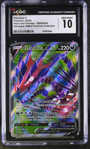Eternatus V Eternatus VMAX Premium Collection 2020 Black Star Promos #SWSH044 CGC 10