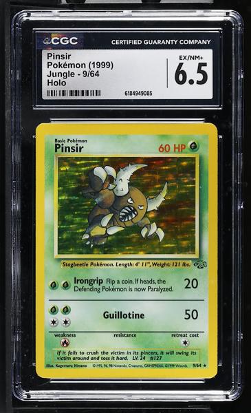 Pinsir Holo 1999 Jungle #9/64 CGC 6.5-1
