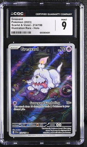 Greavard Illustration Rare, Holo 2023 Scarlet & Violet #214/198 CGC 9