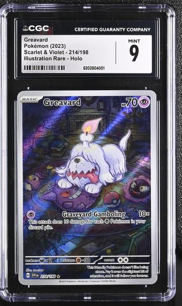 Greavard Illustration Rare, Holo 2023 Scarlet & Violet #214/198 CGC 9