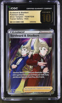 Sordward & Shielbert Trainer Gallery, Holo 2022 Silver Tempest #TG28/TG30 CGC PRISTINE 10-1