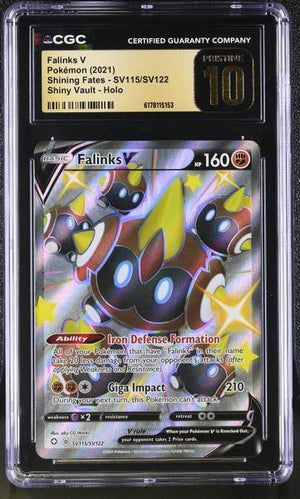 Falinks V Shiny Vault, Holo 2021 Shining Fates #SV115/SV122 CGC PRISTINE 10
