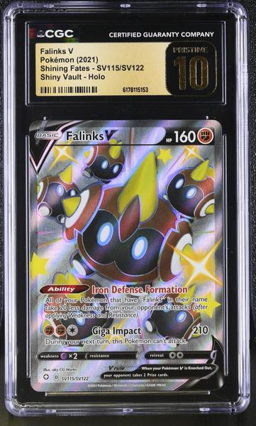 Falinks V Shiny Vault, Holo 2021 Shining Fates #SV115/SV122 CGC PRISTINE 10-1