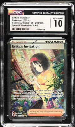 Erika's Invitation Special Illustration Rare 2023 Scarlet & Violet 151 #203/165 CGC 10-1