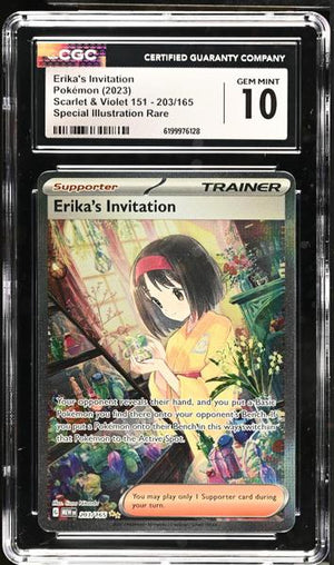 Erika's Invitation Special Illustration Rare 2023 Scarlet & Violet 151 #203/165 CGC 10