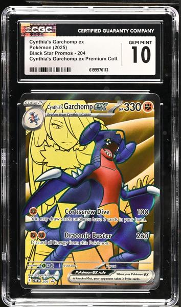 Cynthia's Garchomp ex Cynthia's Garchomp ex Premium Coll. 2025 Black Star Promos #204 CGC 10-1