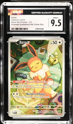 Eevee Prismatic Evolutions Elite Trainer Box 2025 Black Star Promos #173 CGC 9.5-1