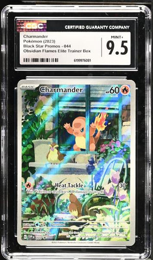 Charmander Obsidian Flames Elite Trainer Box 2023 Black Star Promos #044 CGC 9.5