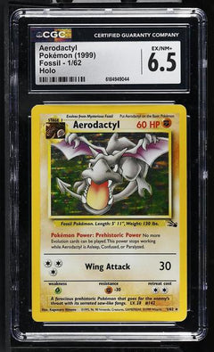 Aerodactyl Holo 1999 Fossil #1/62 CGC 6.5-1