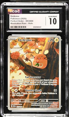 Dedenne Illustration Rare, Holo 2026 Perfect Order #093/088 CGC 10-1