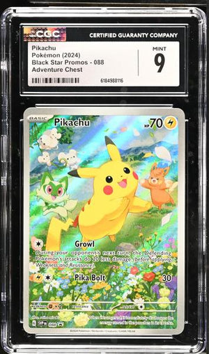 Pikachu Adventure Chest 2024 Black Star Promos #088 CGC 9