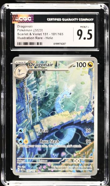 Dragonair Illustration Rare, Holo 2023 Scarlet & Violet 151 #181/165 CGC 9.5-1