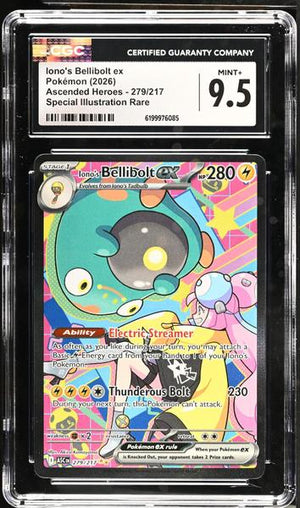 Iono's Bellibolt ex Special Illustration Rare 2026 Ascended Heroes #279/217 CGC 9.5